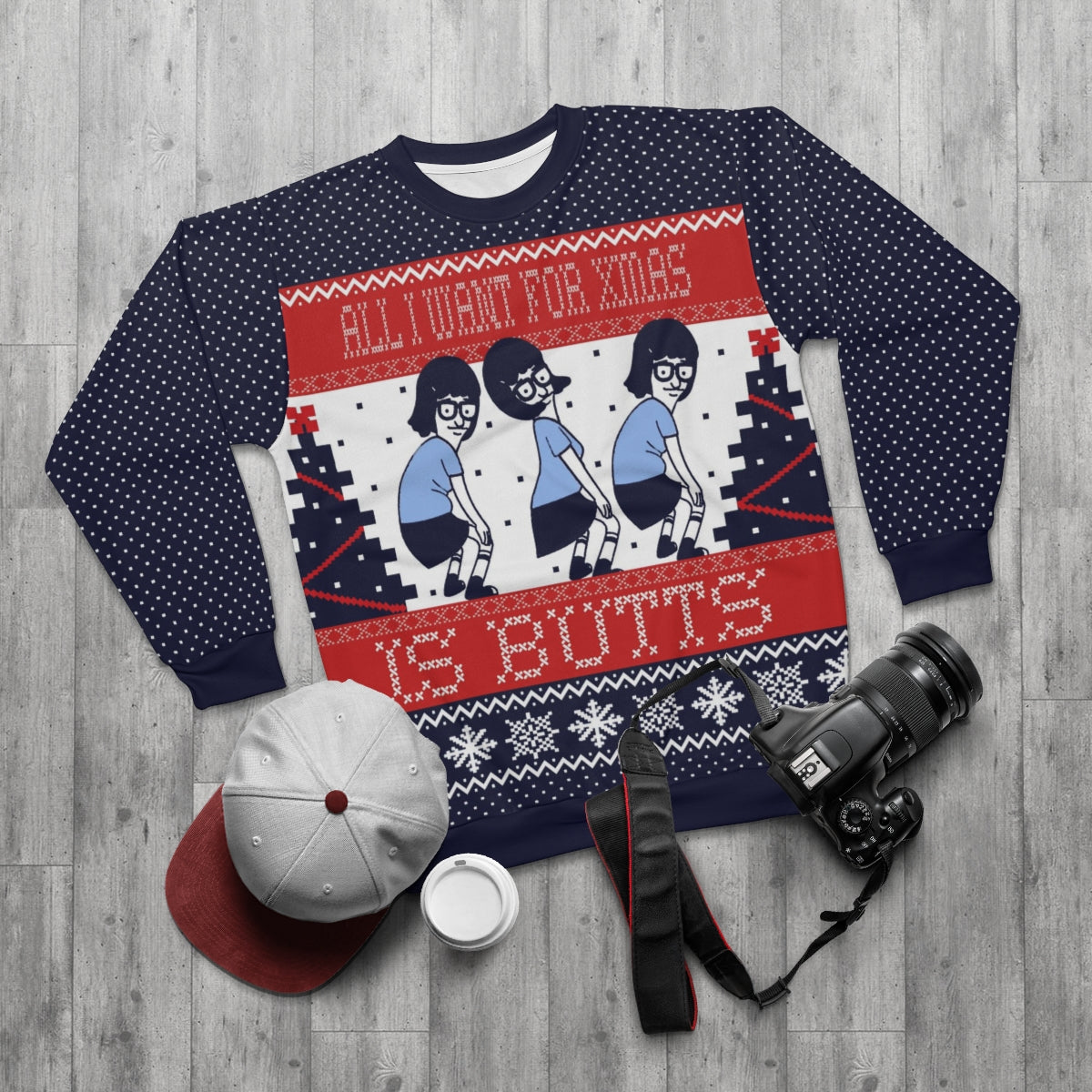 Ugly christmas sweater bob's on sale burgers